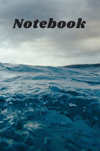 Notebook: Lined journal Notebook | Blue Ocean Watercolor | 6"x"9 inches - 120 pages