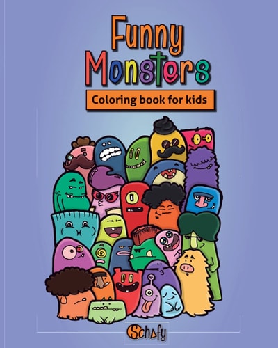 Funny Monsters: Coloring Book for Kids