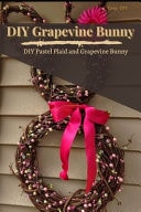 DIY Pastel Plaid and Grapevine Bunny