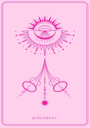 Judgement: Pink Tarot Card, Tarot Card Journal, Divination Journal, Magic Reading Journal, Witchcraft Supplies, Mystic Journal, Fortune Telling Journal, Pink Tarot Journal
