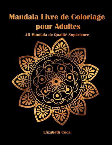 Mandala Livre de Coloriage pour Adultes: 40 Mandala Qualité Premium | Cahier d'activités pour adultes et aînés | Mandala original pour la relaxation ... parfait pour tout le monde (French Edition)