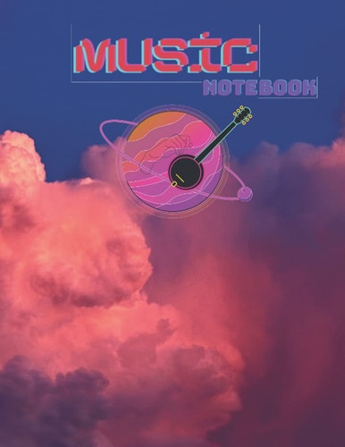 Music relaxes the spirit: special music-themed notebook, lined pages: Special design notebook for men, women, children, music themed