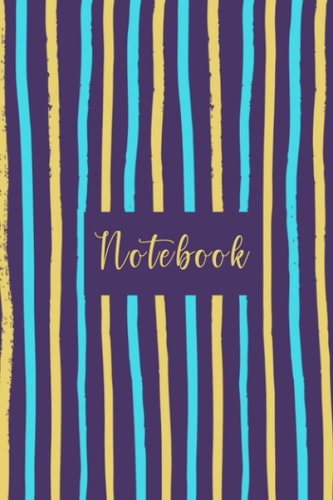 Notebook -: Lined Notebook Journal (College Ruled Paper) - Artsy Lines Cover - 144 Pages - 6 x 9inches