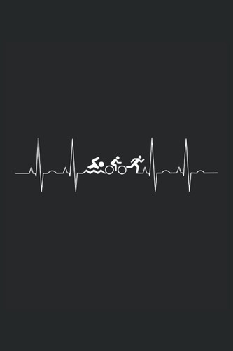 Triathlon: Lined grid Journal or Notebook (6x9 inches) with 120 Pages (German Edition)