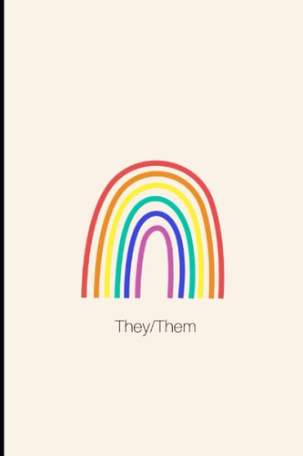 Gender Affirming Notebook They/Them: 100 page lined journal