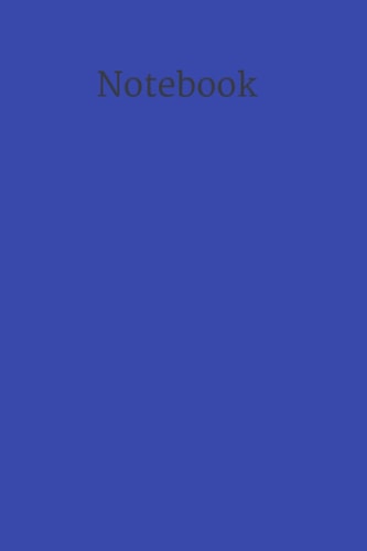 Blue College Ruled Notebook - 6 x 9 - 100 Pages