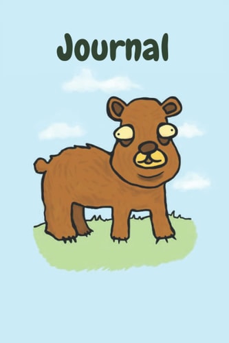 Journal: Funny Bear Journal | College Ruled Notebook | Lined Journal | 120 Pages | 6 X 9" | School Subject Book Notes | Creative Notepad
