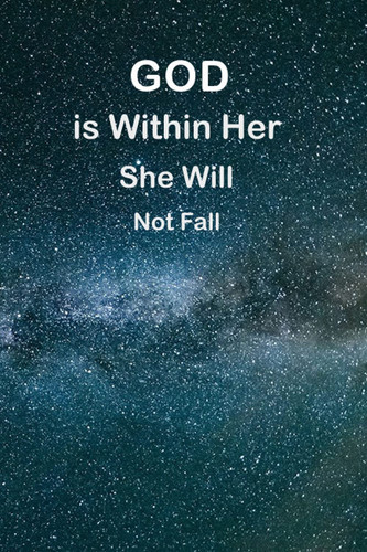 God is Within Her She Will Not Fall Motivational Women Notebook: Inspirational Journal - gift journal for girls & woman -college rulled lined pages -6 *9 inch 100 pages