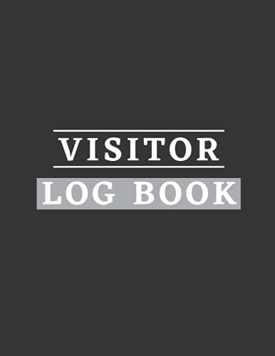 Visitor Log Book Visitor Register Book for Business, Visitor Book for Signing in and Out, Visitor Sign in Sheets, Visitor Register Book Template, Visitors Register, 8. 5 X 11 Large (Visitor's Sign in Record Book Series)