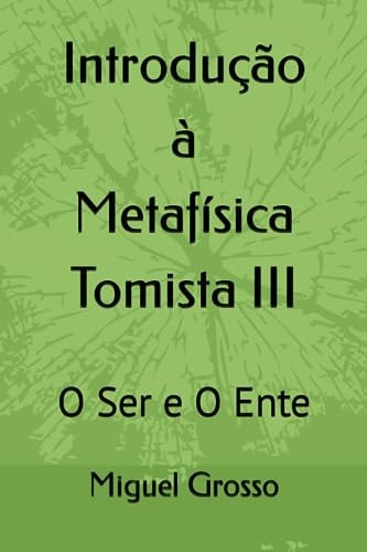 Introdução à Metafísica Tomista 3 O Ser e o Ente