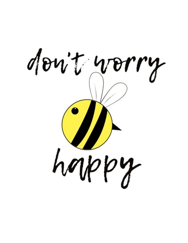 Isometric Notebook - Don't Worry Bee Happy: 110 Page Blank Isometric Graph Paper, 8.5" x 11", Soft Cover, White Don't Worry Bee Happy Design, Matte Finish