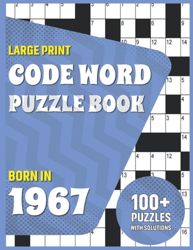 Codeword Puzzle Book: Born In 1967