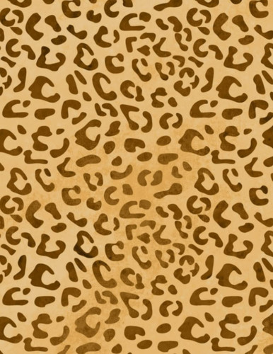 Gold Composition: Gold Composition Notebook - Marble Notebook Journal - 8.5" x 11" - 140 College Ruled Pages - Golden Leopard Print