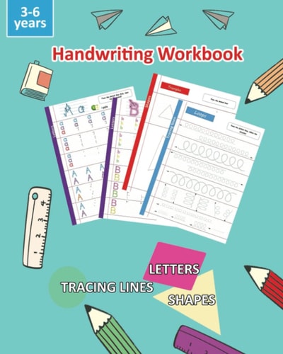 handwriting workbook: Learn to Write Workbook :Line Tracing, Letters, shapes. (French Edition)