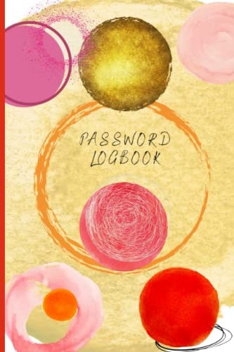 Password Logbook: Abstract Alphabetical Password Logbook 6" X 9"