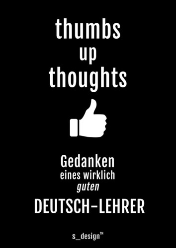 Notizbuch für Deutsch-Lehrer: Originelle Geschenk-Idee [120 Seiten liniertes DIN A4 blanko Papier] (German Edition)