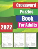 2022 Crossword Puzzles Book For Adults, Awesome Crossword Puzzle Boo