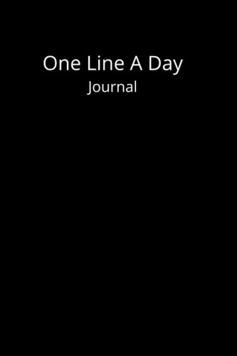 generic One Line A Day Journal: 5 Year Planner, 6x9, Black, Faux Leather