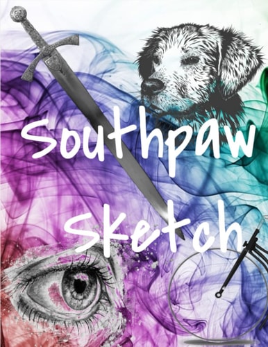 Southpaw Sketch: Left-Handed Sketch Book (Hebrew Edition)
