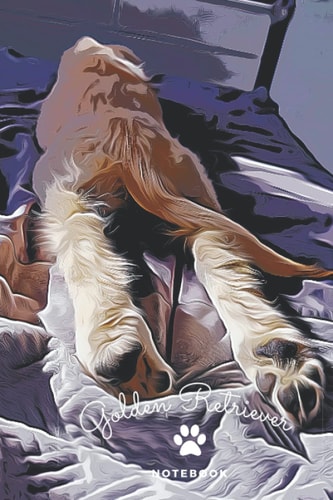 Golden Retriever Notebook: Composition Puppy Book for Girls Boys Kids Adults Students Pet Owners Home Office School or College