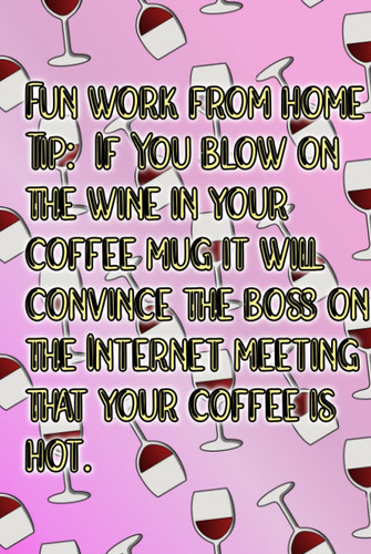 Blow on the Wine Journal Notebook: Goodbye Gifts for Coworkers Series of Journal Notebooks With Funny Quotes