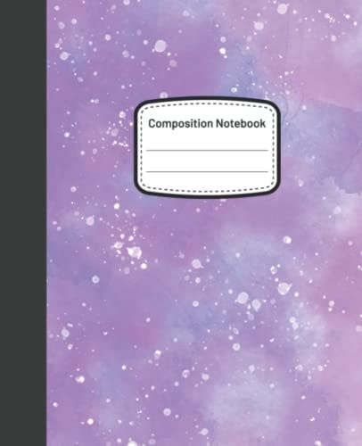 Composition Notebook Water Color Wide Ruled Composition Notebook