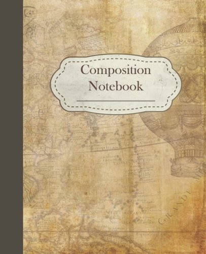 Vintage Composition Notebook: Antique illustrations composition notebook