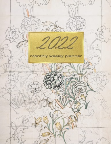 2022 monthly weekly planner: Large January to December 2022 Calendar Planner for Goal Setting, Planning, Organizing, and Reviewing 8.5"x11"| Elegant ... friends, coworkers on Christmas and New Year