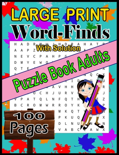Large Print Word-Find Puzzle Book for Adults and Seniors