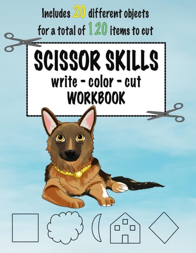 1 - 2 - 3 Scissor Skills Workbook Write Color and Cut. Jimmy Pat and Jo Workbook