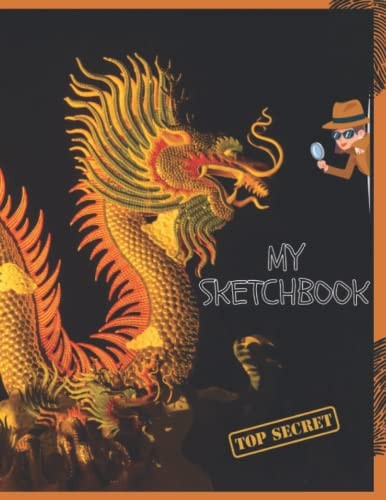 Dragon Sketchbook (Doodle book) - Drawing/Sketching/Writing 8.5 x 11