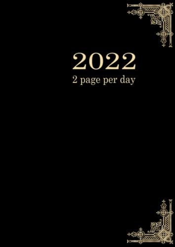 2 pages per day 2022 diary A4: two full pages for each day of the week with half hour slots for appointments, includes Pages to record important dates ... details: address, name and telephone nu