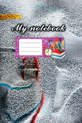A paperback notebook featuring a velvet background. Convenient size 6 x 9 in a line of 100 pages.