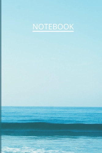 Blue Ocean Notebook 6"x9" Lined Paper: Paperback Notebook