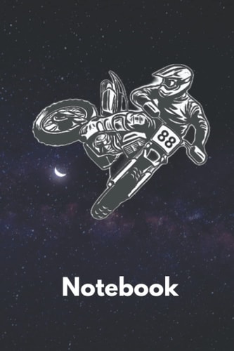 Funny Motocross Notebook Birthday Gift: Lined Notebook / Journal Gift, 100 Pages, 6x9, Soft Cover, Matte Finish