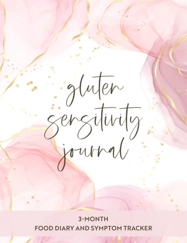 Gluten Sensitivity Journal: 3-Month Food Diary and Symptom Tracker Log Book | Pink Marble