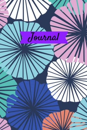Modern flowers Journal: Abstract floral journal ,notebook with 120 lined pages. 6 x 9