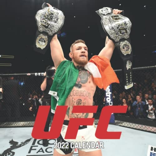 UFC Calendar 2022: January 2022 - December 2022 Official Squared Monthly Calendar, 12 Months | Bonus 4 Months 2021