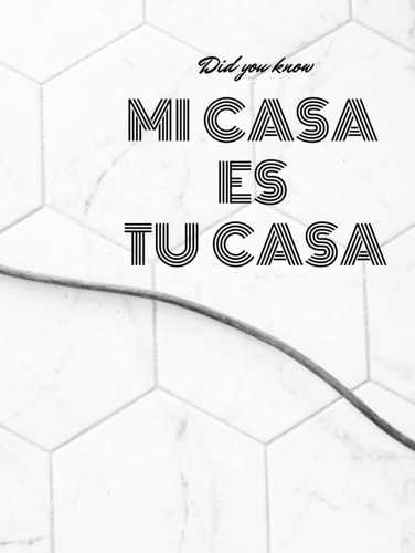 Mi Casa Es Tu Casa: For Console table, End table Coffee table, Bookshelf Display & Show Home | 11"x8"inch