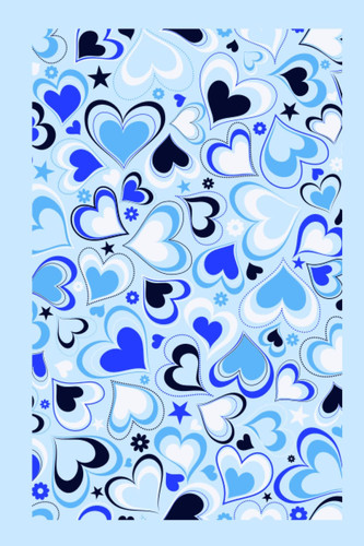 Blue Hearts Notebook Love Is Love | Composition Book | Stocking Stuffer | Gift for Teens | Birthday Gift | Heart Diary | Blank Notebook Perfect for Writing Notes, Stories, Plans and Ideas. Used As a Notebook, Diary, Journal, Composition Book and More
