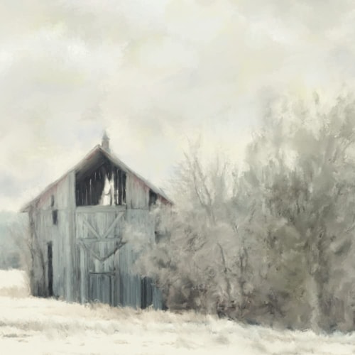 Open Door Field Notes Journal: Gift For Historic Barn Lovers & Country Landscape Enthusiasts |Painting by Patricia Farr named Open Door Policy (Save Barns)