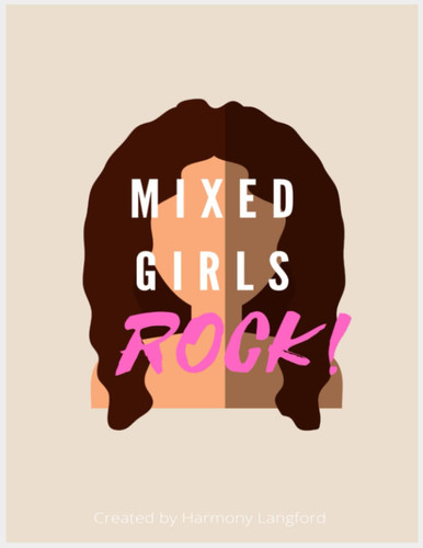 Mixed girls rock notebook motivational notebook girls notebook for school tan and pink notebook