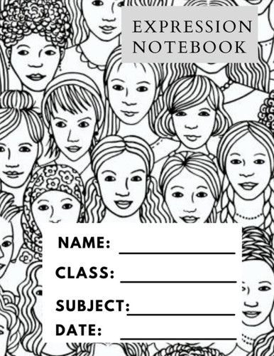 Black and White Ruled Print Notebook Fabulous Book for Human Lives Matters