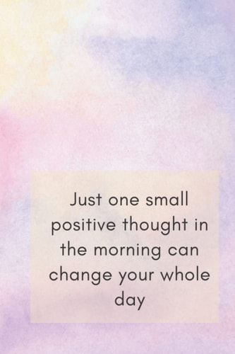 Positive Trought: Motivational Notebook, Journal,Diary, (110 Pages, Blank, 6x9)