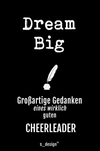 Notizbuch für Cheerleader: Originelle Geschenk-Idee [120 Seiten kariertes blanko Papier] (German Edition)