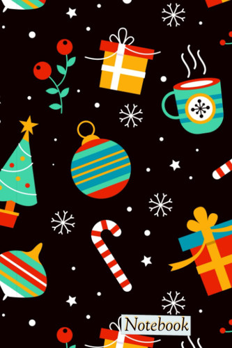 Christmas Notebook: Kids Christmas Blank Lined Notebook 6"x9"