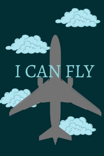 Crafty Chasmish: Notebook (6X9), Airplane, Clouds, 60 ruled pages
