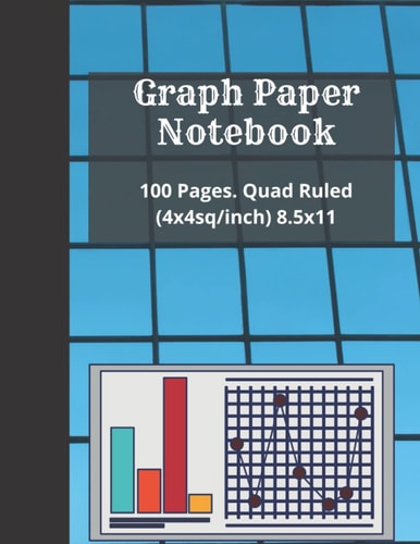 Graph Paper Composition Notebook: Quad Ruled 4x4 (4sq/inch) Graph Notebook for Math and Engineering Students 100 Pages 8.5x11