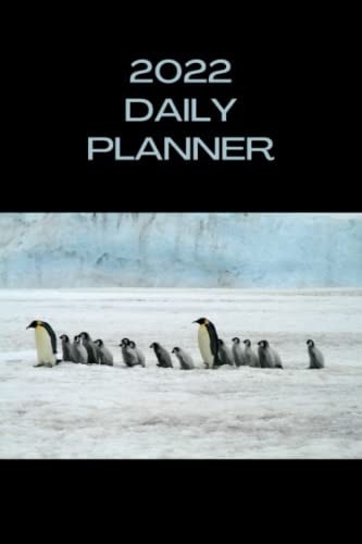 2022 Daily Planner: Penguins; January 1, 2022 - December 31, 2022; 6" x 9"