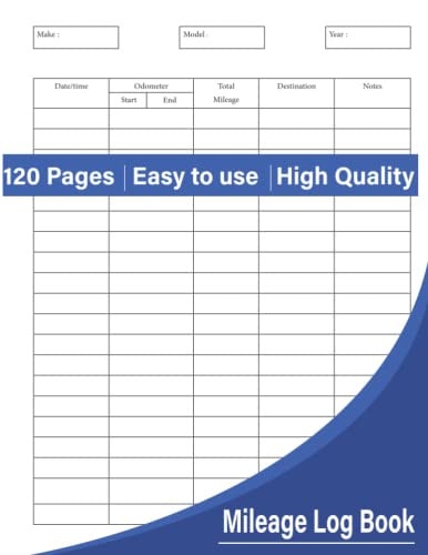 Mileage Log Book: Mileage Log Book For Taxes